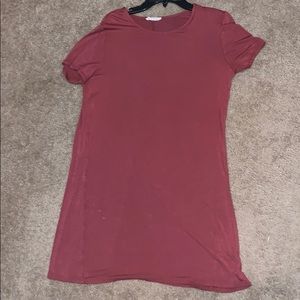 Pink t-shirt dress